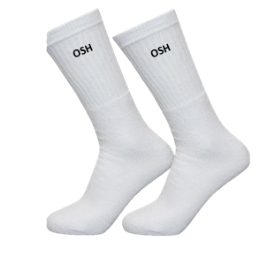 OSH White PE Socks (2 Pack)